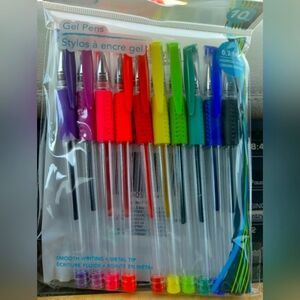 Assorted 10 pack of colored gel pens new school supplies